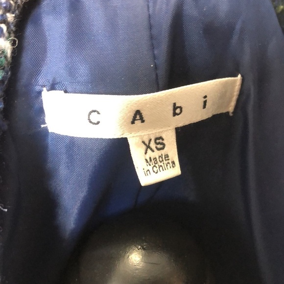 Cabi women’s blue plaid multi colored button vest size XS - Picture 8 of 9